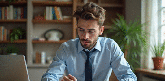 Salaire pour acheter un bien immobilier : comment le calculer ? Jeune homme professionnel travaillant sur un ordinateur à domicile