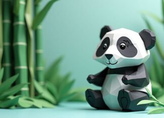 Créer un panda en papier : l’art de l’origami et du papercraft 3D