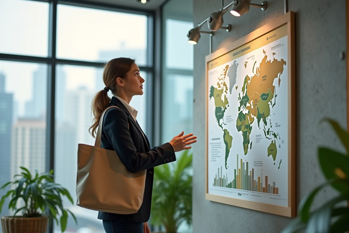 Jeune femme discutant d